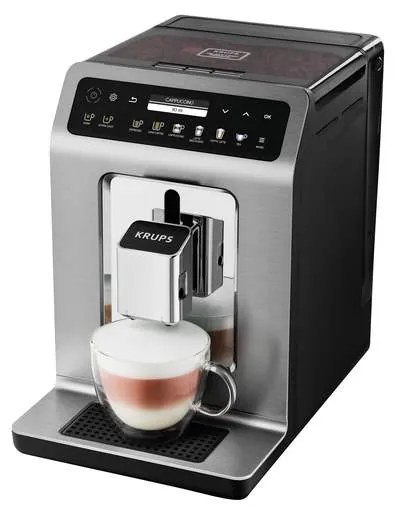 Automatický kávovar Krups Evidence Plus EA894T10 titán (použité)