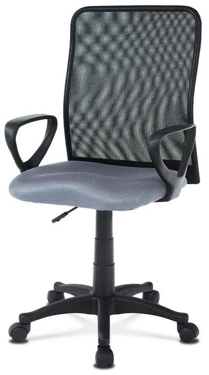 Autronic -  Kancelárska stolička KA-B047 GREY, látka MESH šedá / čierna