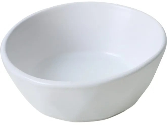 Súprava 6 kameninových misiek Facetta 12 cm, biela