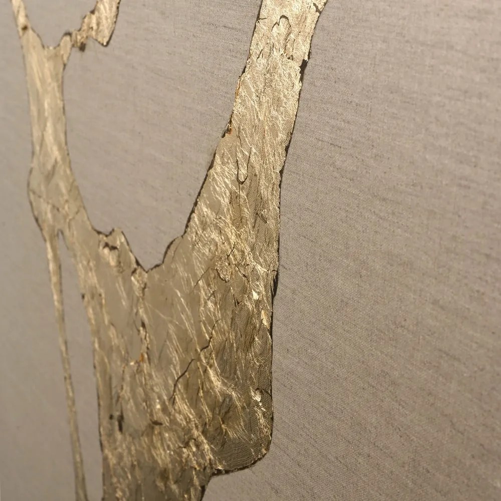 Ručne maľovaný obraz 90x120 cm Wild Horizon Gold – Malerifabrikken