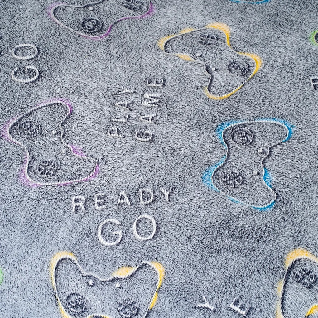 4Home Svietiace obliečky mikroflanel Games, 140 x 200 cm, 70 x 90 cm