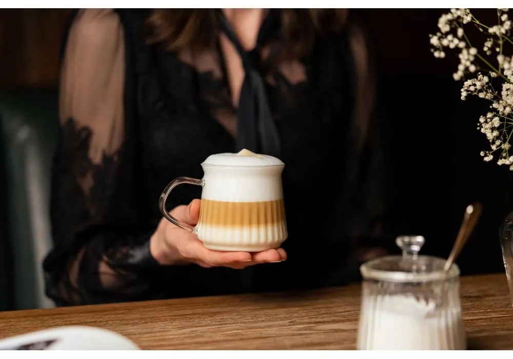 Dvojstenné hrnčeky na cappuccino v súprave 2 ks 320 ml Mia – Vialli Design