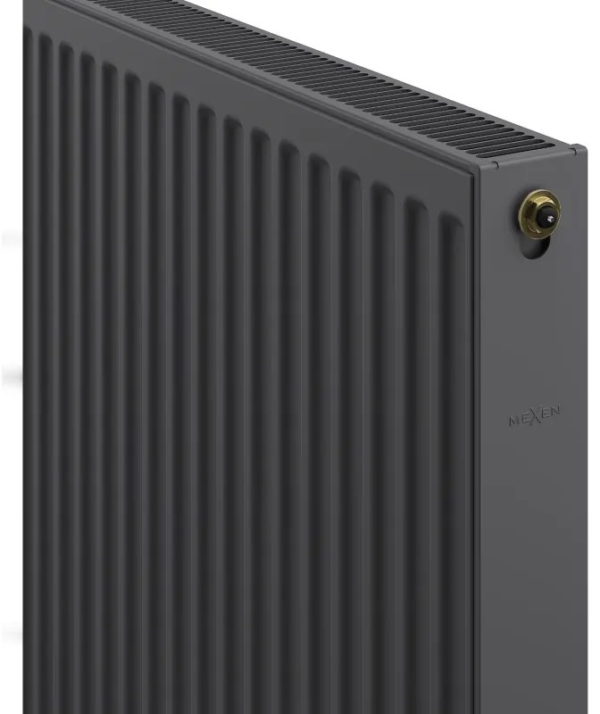 Mexen, Panelový radiátor Mexen CV21 500 x 1400 mm, spodné pripojenie, 1551 W, antracit - W621-050-140-66