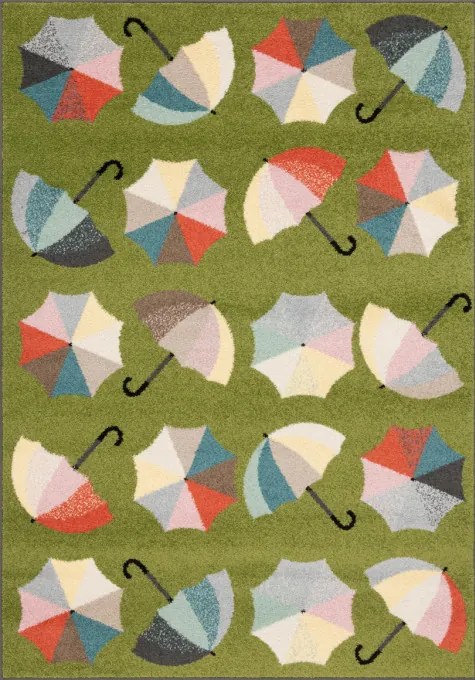 Koberec Funky Top Umbrellas Kiwi