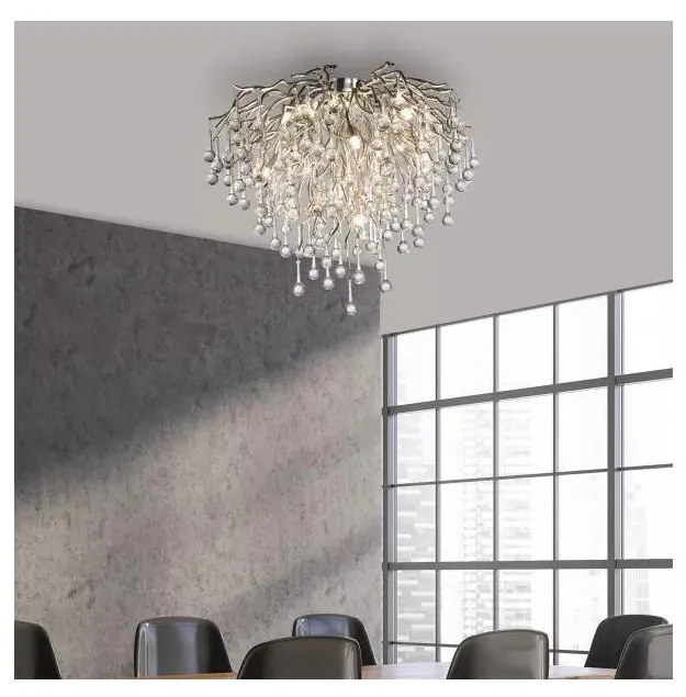 Paul Neuhaus 8091-55 - Prisadený luster ICICLE 9xG9/40W/230V pr. 50 cm chróm