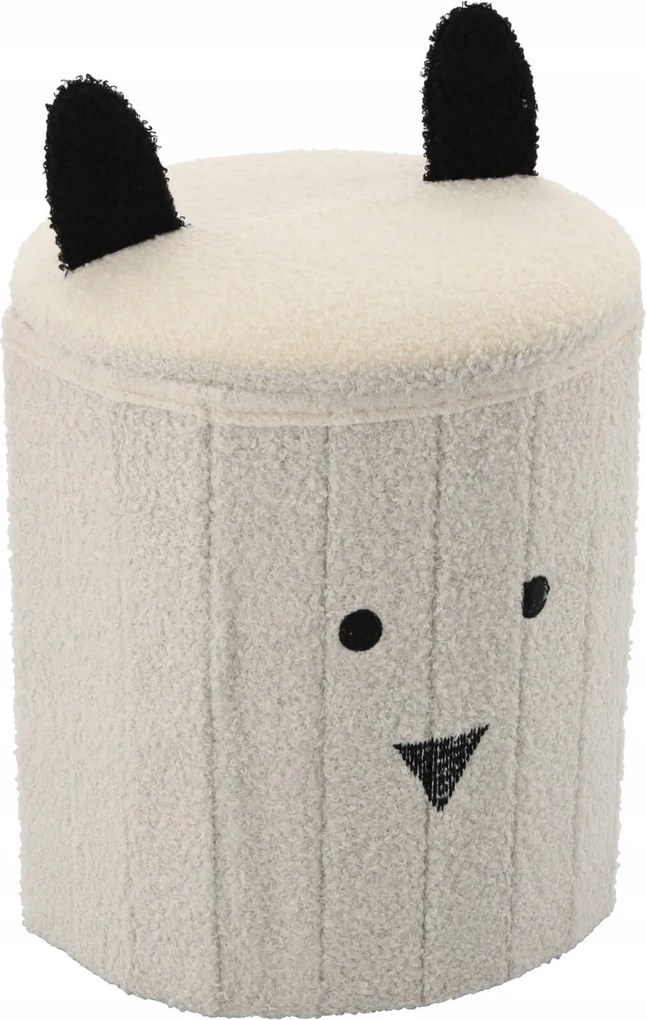 CH Taburetka s úložným priestorom Teddy - biela