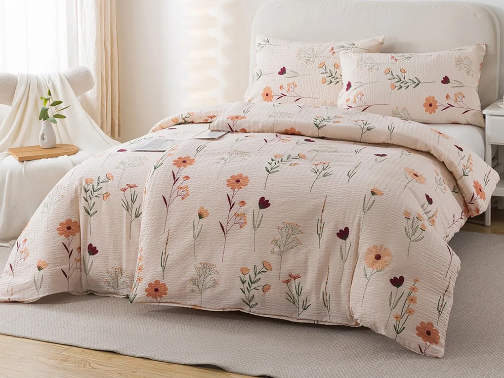 XPOSE® Krepové obliečky DIVOKÉ MAKY - béžové