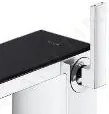 Axor MyEdition - Umývadlová batéria s výpusťou Push-Open, chróm/čierne sklo 47020600