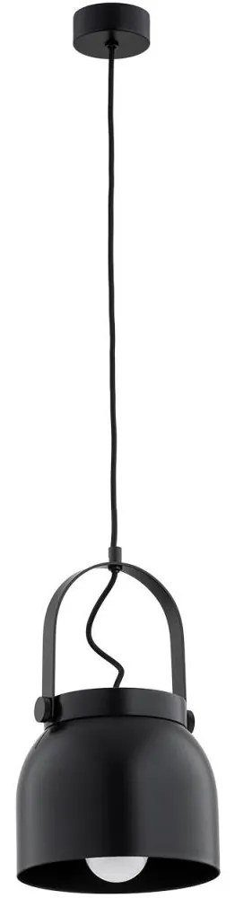 Argon 8281 - Luster na lanku LOGAN 1xE27/15W/230V pr. 20 cm čierna