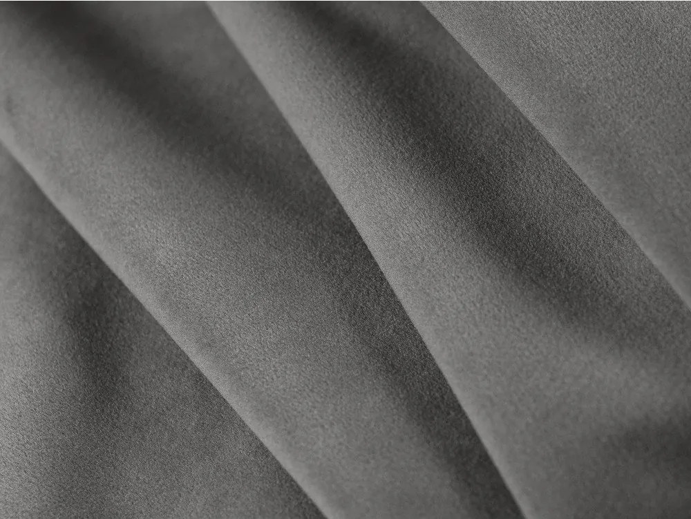 Sivá čalúnená dvojlôžková posteľ s úložným priestorom s roštom 160x200 cm Mount – Micadoni