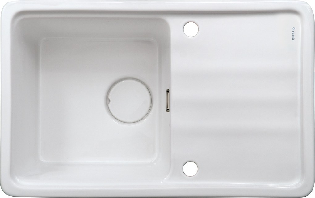 Deante Momi, keramický drez s odkvapkávačom 780x500x230 mm, biela, DEA-ZCM_6113
