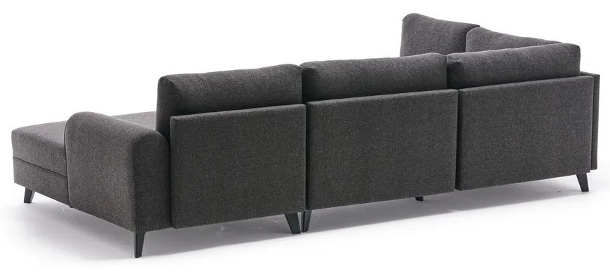 Antracitovosivá rohová pohovka (do tvaru "U") Belen – Balcab Home