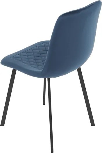 Jedálenská stolička zamatová, modrá DCL-973 BLUE4