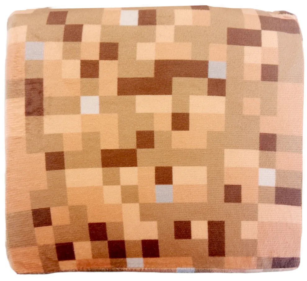 Plush Penová kocka Minecraft blok Tráva 20cm