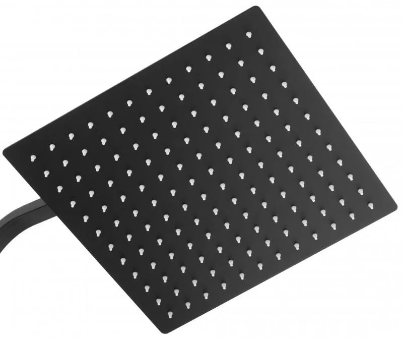 Sprchová súprava GABI s termostatickou batériou - 30x30 cm - čierna matná