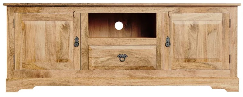 TV stolík Guru 160x60x45 z mangového dreva Mango natural