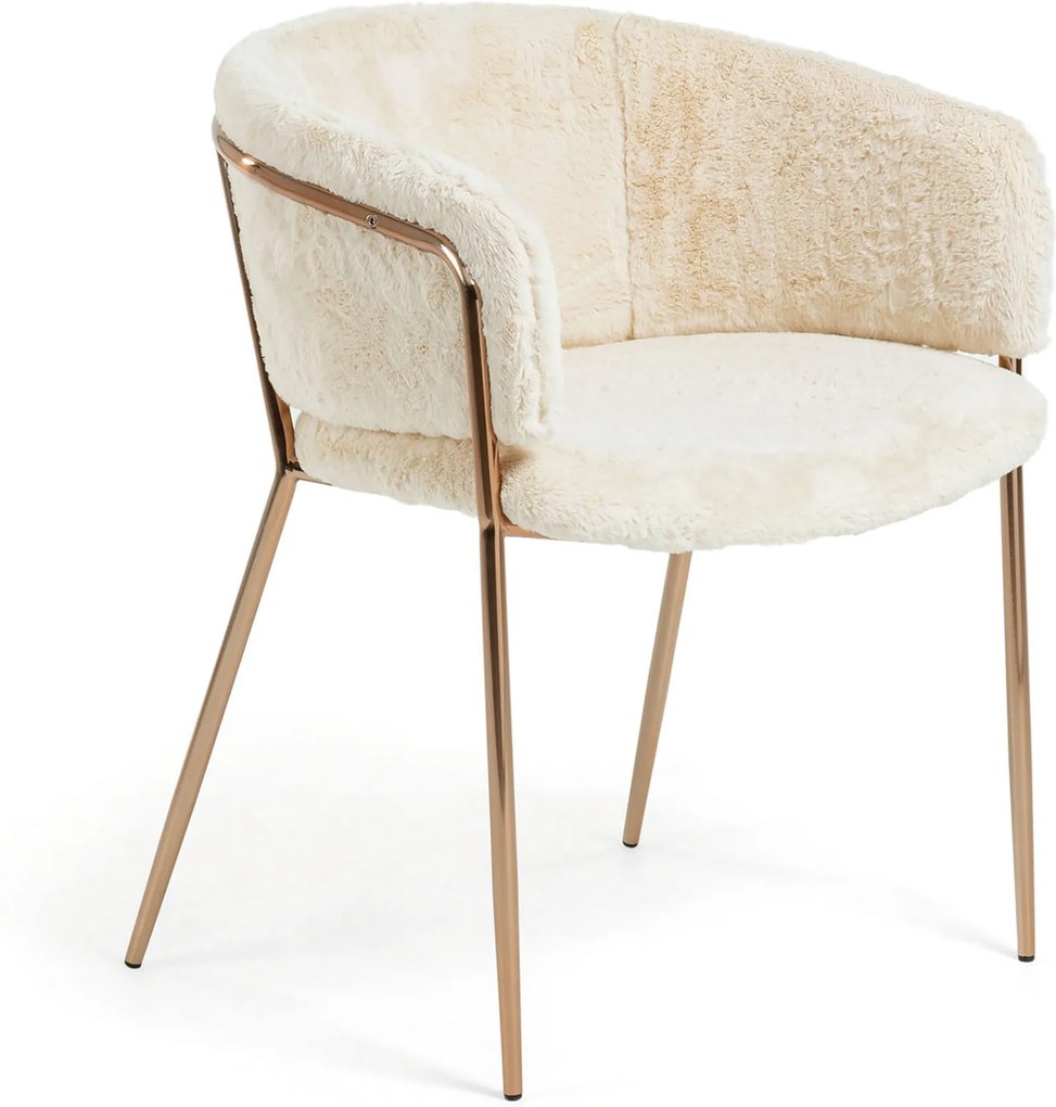 LA FORMA Biela stolička Konnie 73 × 58 × 58 cm