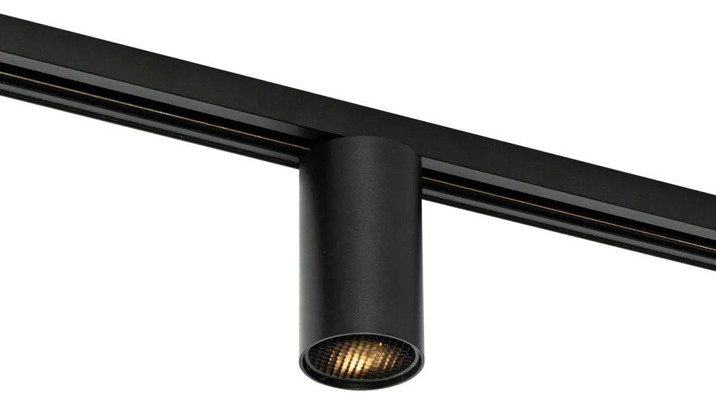 Moderný čierny reflektor pre 1-fázový koľajnicový systém GU10 35 mm - Iconic Ruby Honey