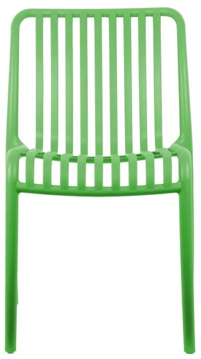 Zelená plastová jedálenská stolička Glee – Leitmotiv