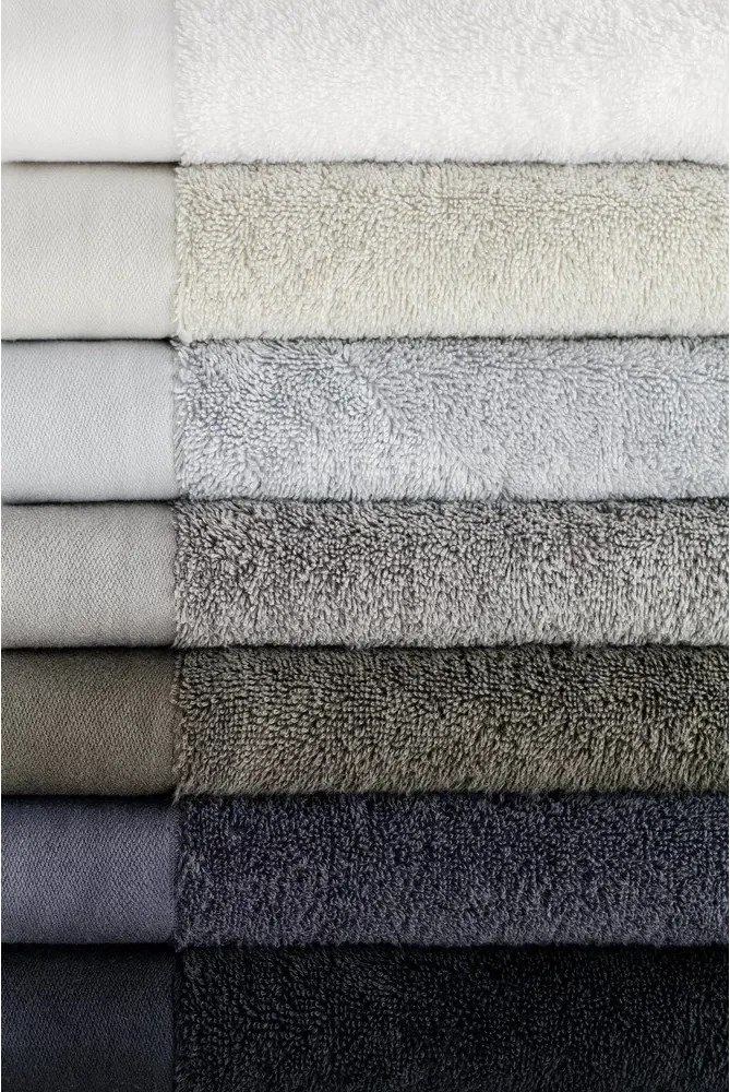 Antracitové froté uteráky v súprave 2 ks z bio bavlny 30x50 cm Riva – Blomus
