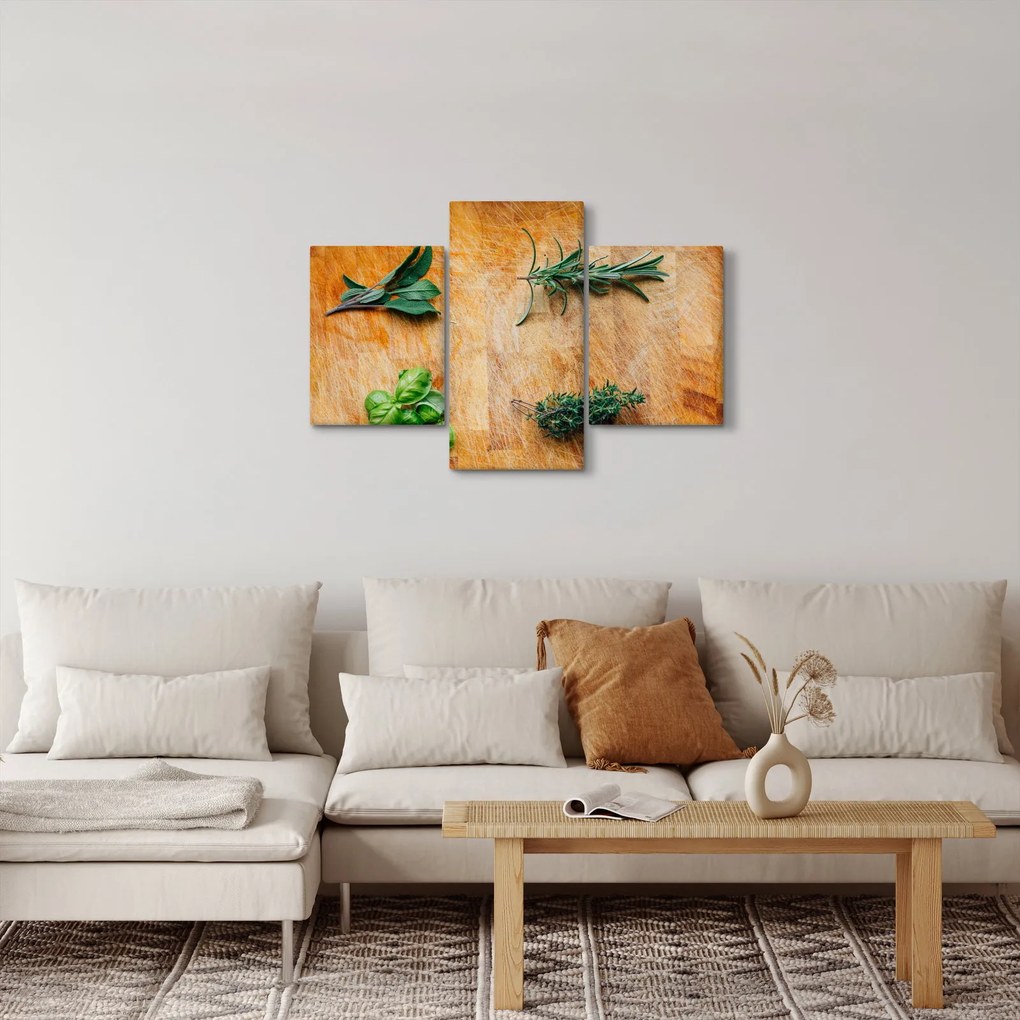 Obraz - Bylinky (90x60 cm)