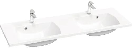 Dvojité umývadlo RAVAK Classic II liaty mramor biela 130 x 45 x 17,4 cm XJX01113000