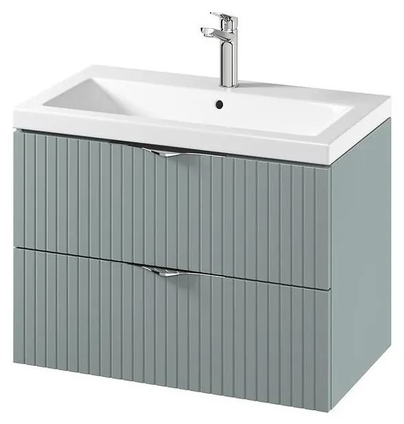 Cersanit S801-540 -Závesná kúpeľňová skrinka s umývadlom TIRSO 80x45 cm mintová