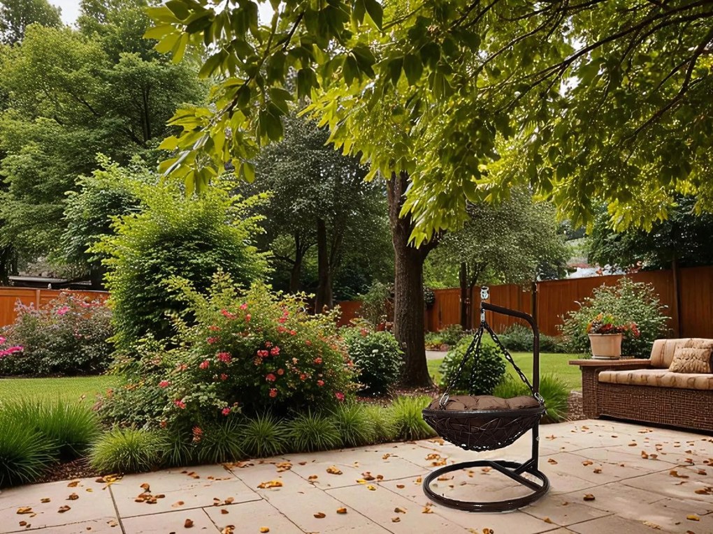 Závesné hojdacie kreslo pre mačky LILY - hnedé