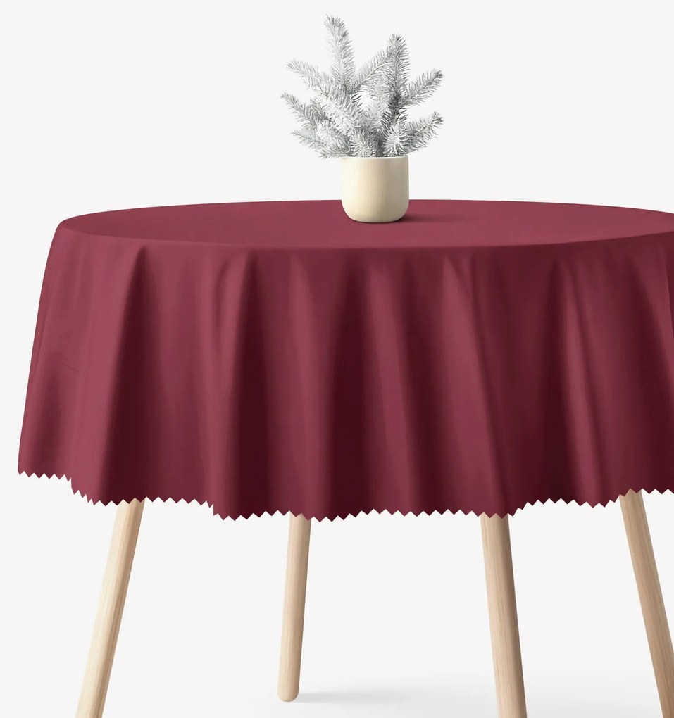 Goldea okrúhly teflónový obrus - bordó Ø 120 cm