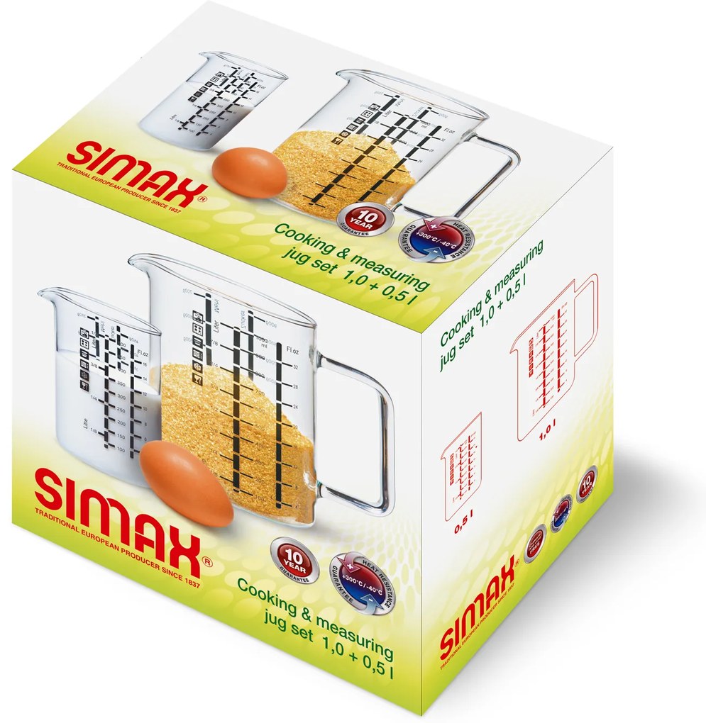 Simax Súprava kuchynských odmeriek, 2 ks