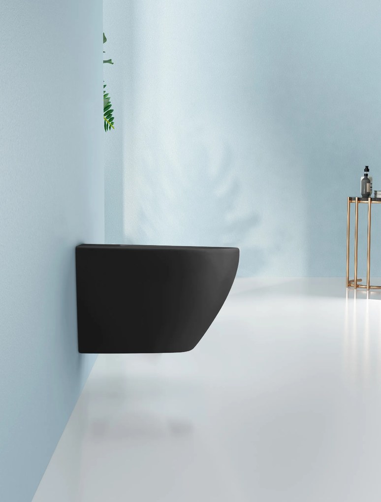 Cerano Fizo, keramický závesný bidet 490x360x370 mm, čierna matná, CER-CER-417404