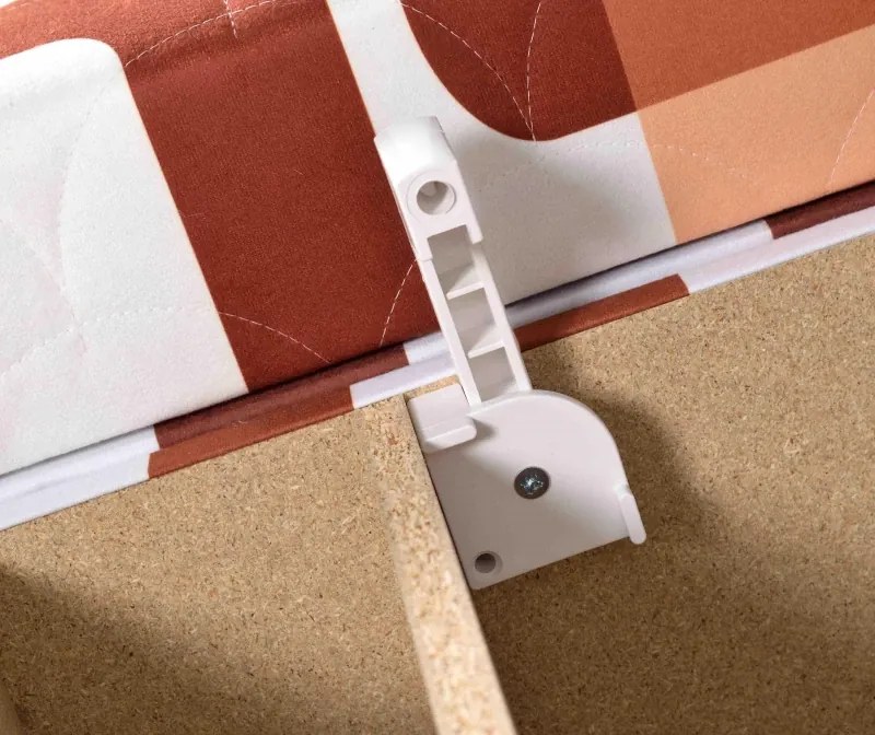 Polohovacie manželská posteľ Vesna, 200x160, hnedá vzor / hnedá (215/52)