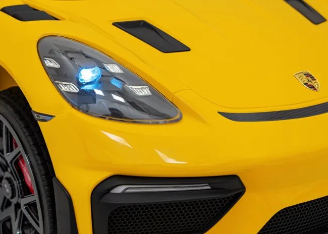 Elektrické autíčko Porsche Spyder RS 718 Lakier žlté