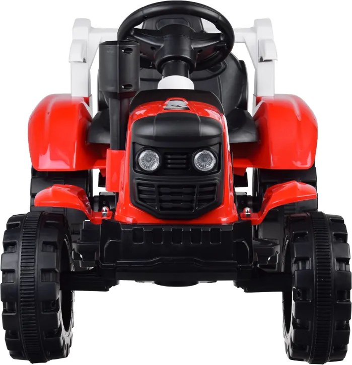 JOKOMISIADA Traktor s prívesom na akumulátor, svietiaci, červený PA0234