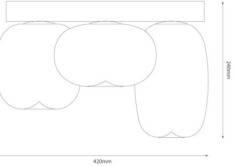 LED Stropné svietidlo VASO LED/12W/230V pr. 42 cm biela