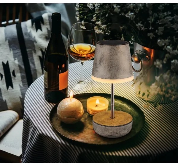 Globo 36638SA - LED Solárna lampa 10xLED/0,06W/3V IP44 šedá