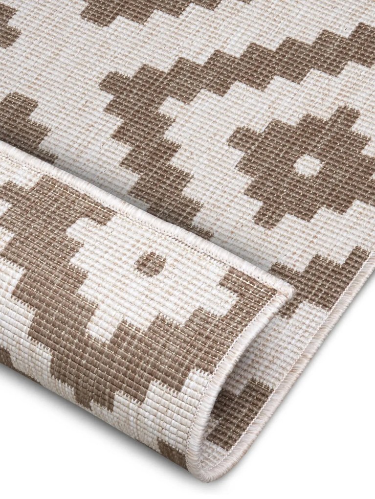 NORTHRUGS - Hanse Home koberce Kusový koberec Twin-Wendeteppiche 105460 Linen – na von aj na doma - 120x170 cm