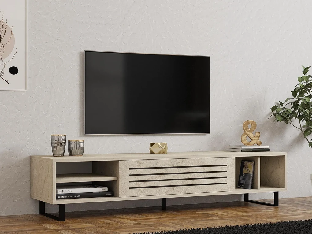 TV stolík/skrinka Samba (travertín) . Vlastná spoľahlivá doprava až k Vám domov. 1102545