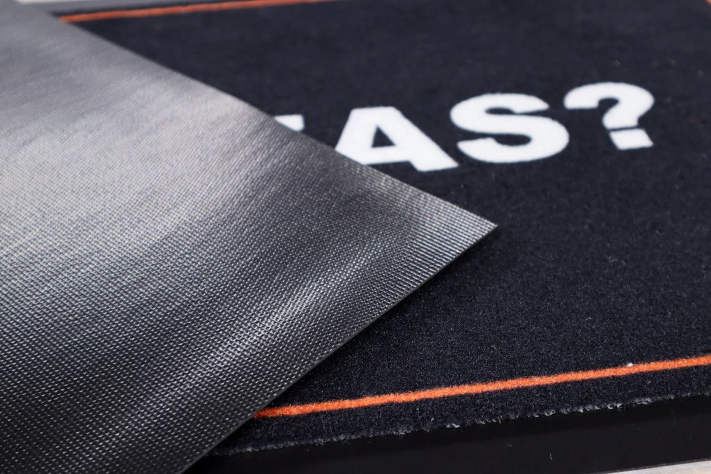 Mercury Flooring, Rohožka Čo zas 40x60 cm – na von aj na doma, 40x60, čierna