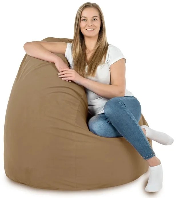 INTERMEDIC SK Sedací vak Bag Sako XXL Plyš Farba: 2. Kapučíno