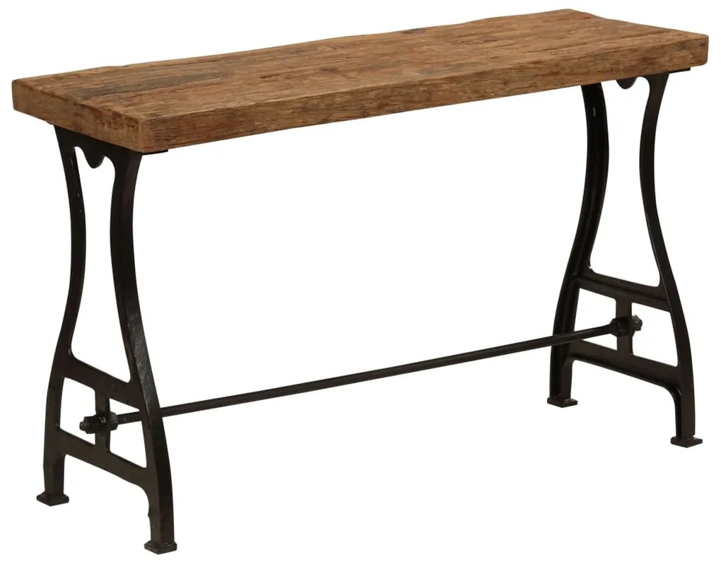 vidaXL Konzolový stolík z drevených podvalov 120x40x76 cm