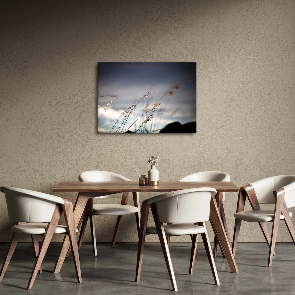 Obraz - Lúčne kvety pri jazere (70x50 cm)
