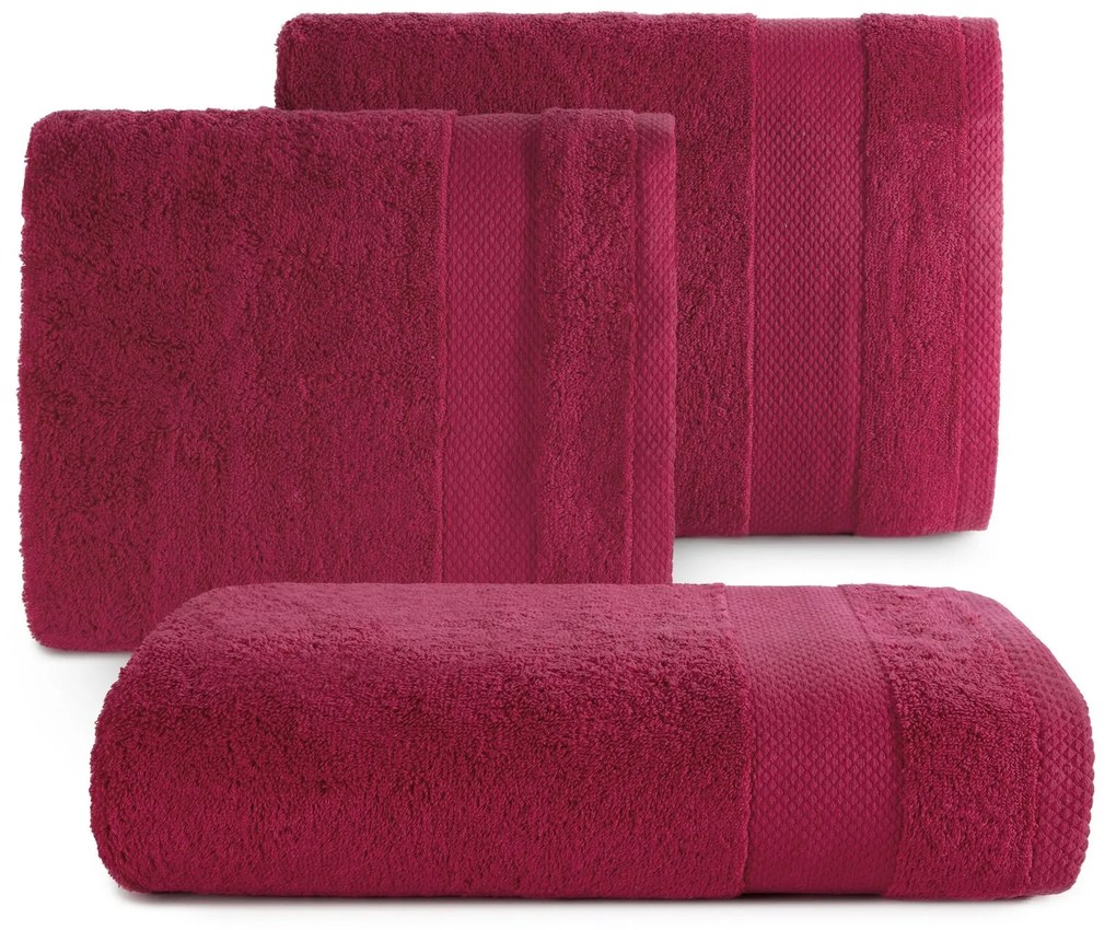 BAVLNENÝ UTERÁK LORITA 50X90 CM AMARANT