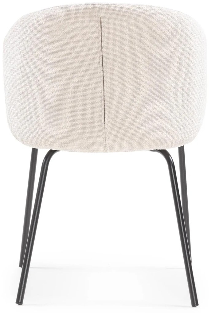 Jídelní židle LARISA světle béžová/černá