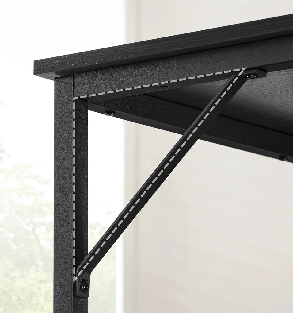 Psací stůl Vasagle Ebeny 100 cm černý