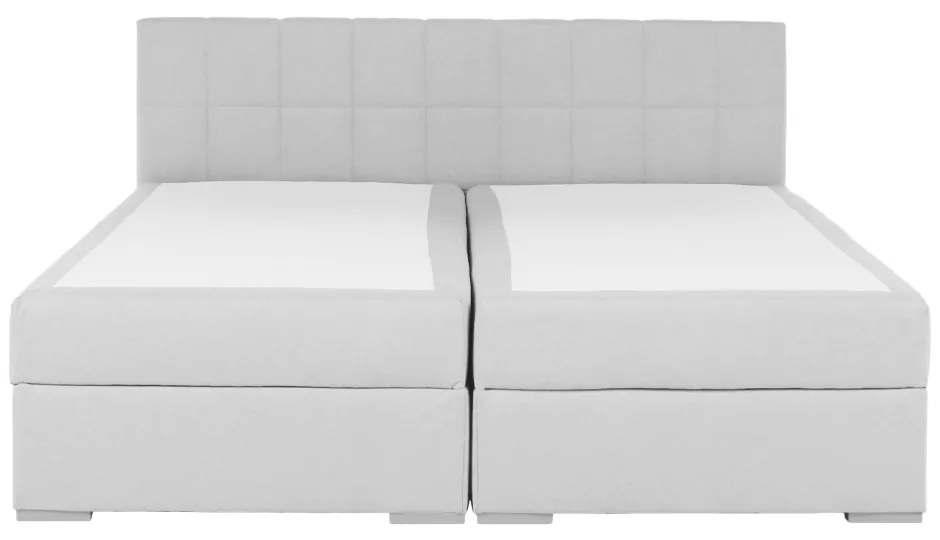 Boxspringová posteľ 180x200, svetlosivá, FERATA KOMFORT