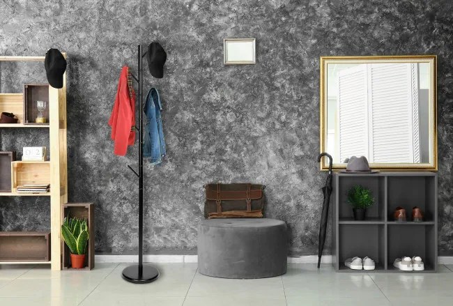 Stojanový vešiak NIKO čierny