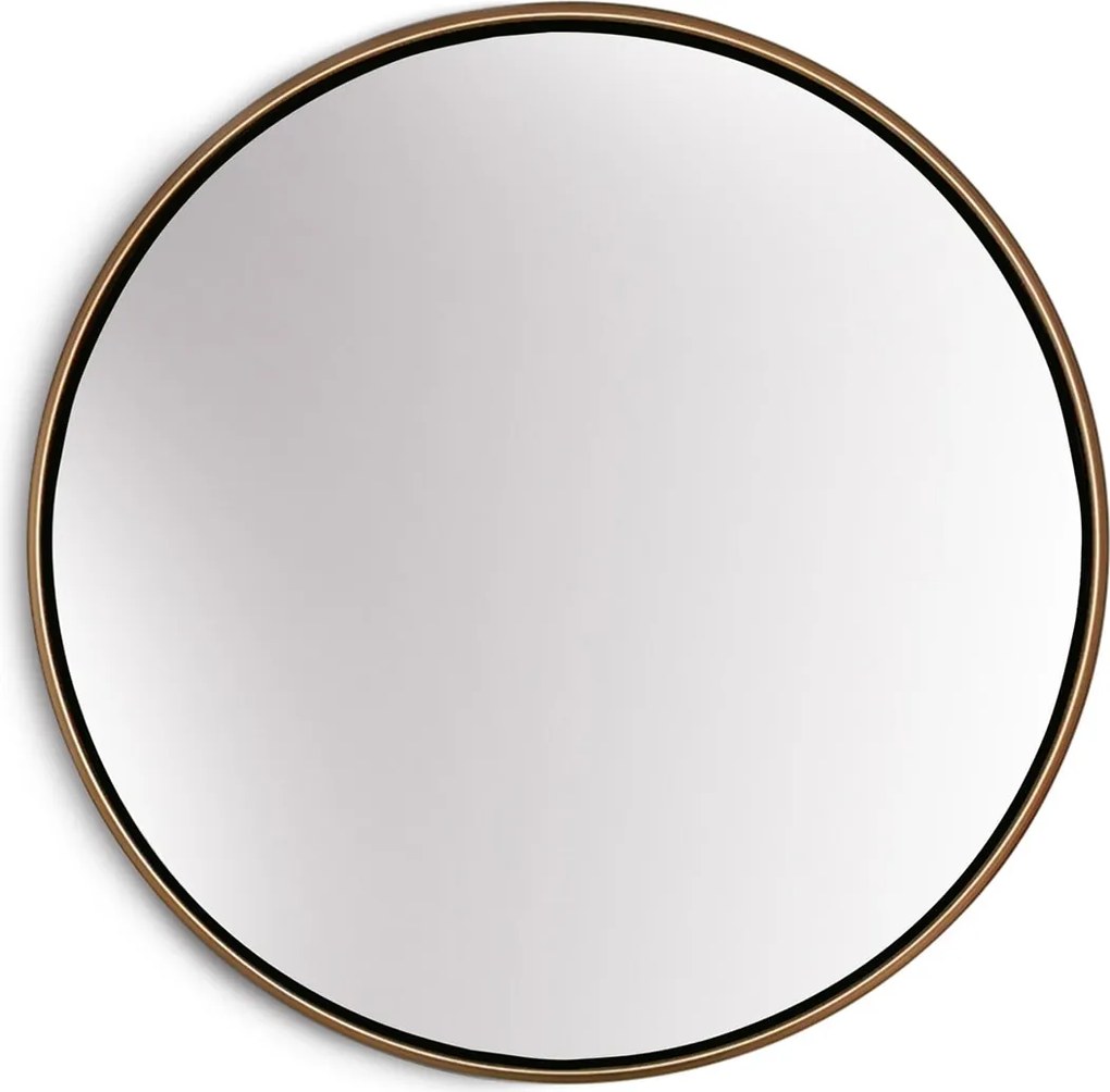 Casa Chic Fournier, nástenné zrkadlo s kovovým rámom, okrúhle, Ø 40 cm