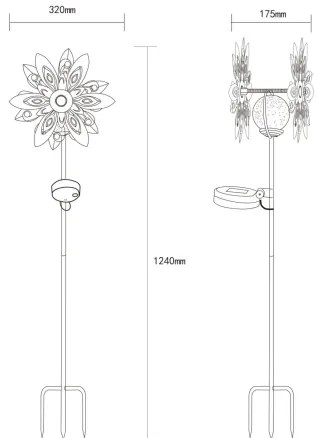 Globo 36577 - LED Solárna dekorácia LED/0,02W/3V IP44
