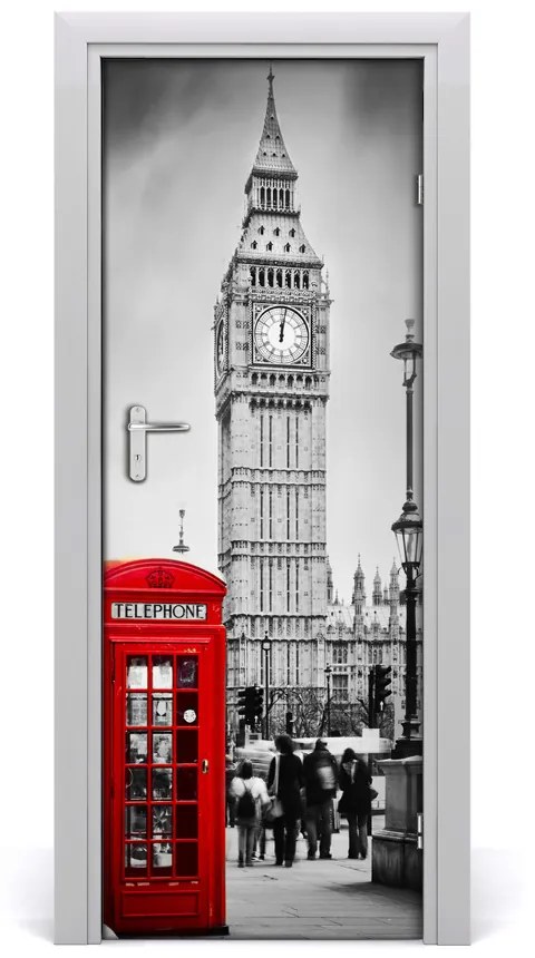 Fototapeta samolepiace na dvere Elizabeth Tower Londýn 95x205 cm